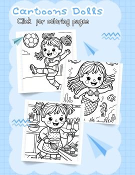 Dolls Coloring Pages