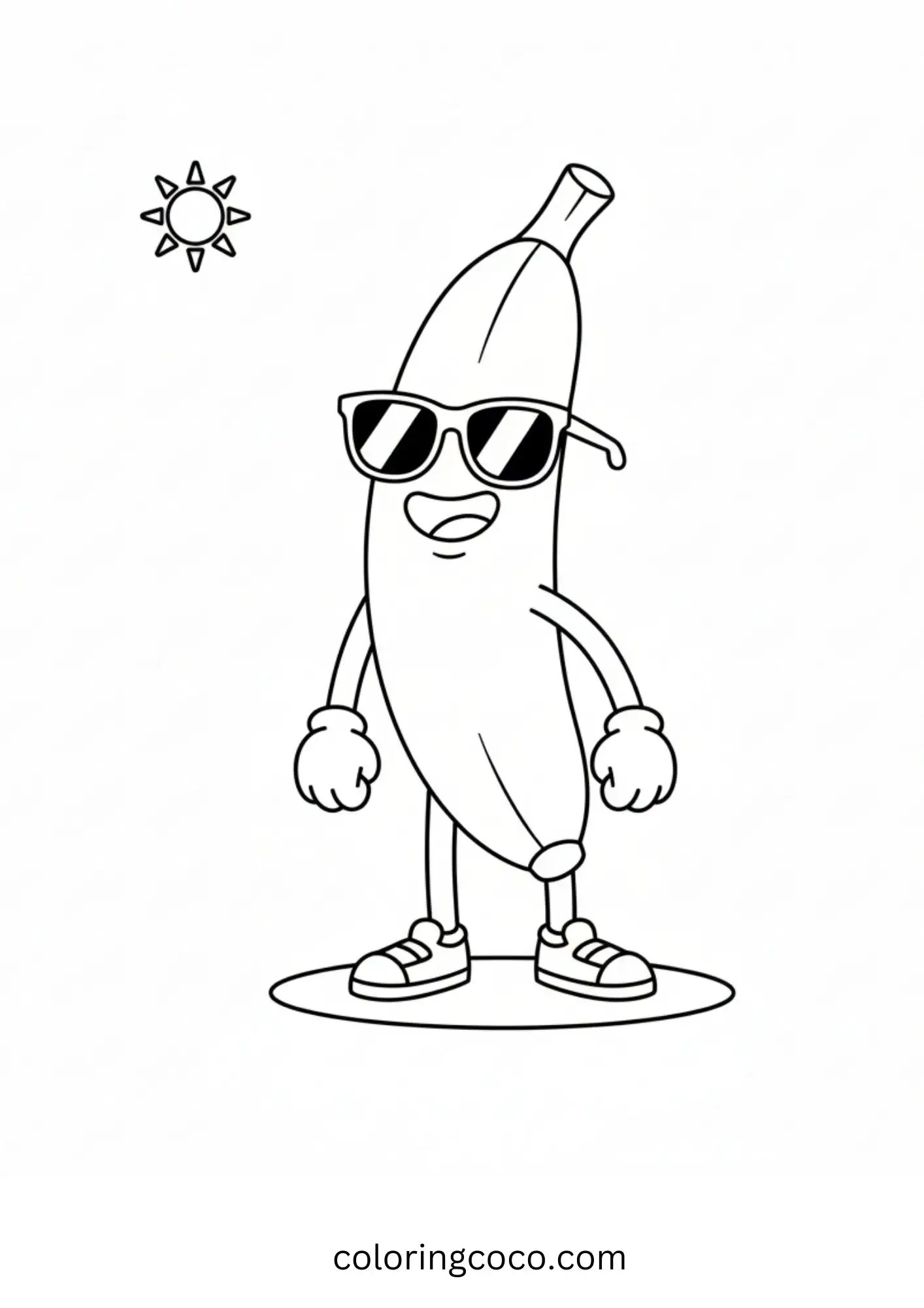 Banana with Sunglasses