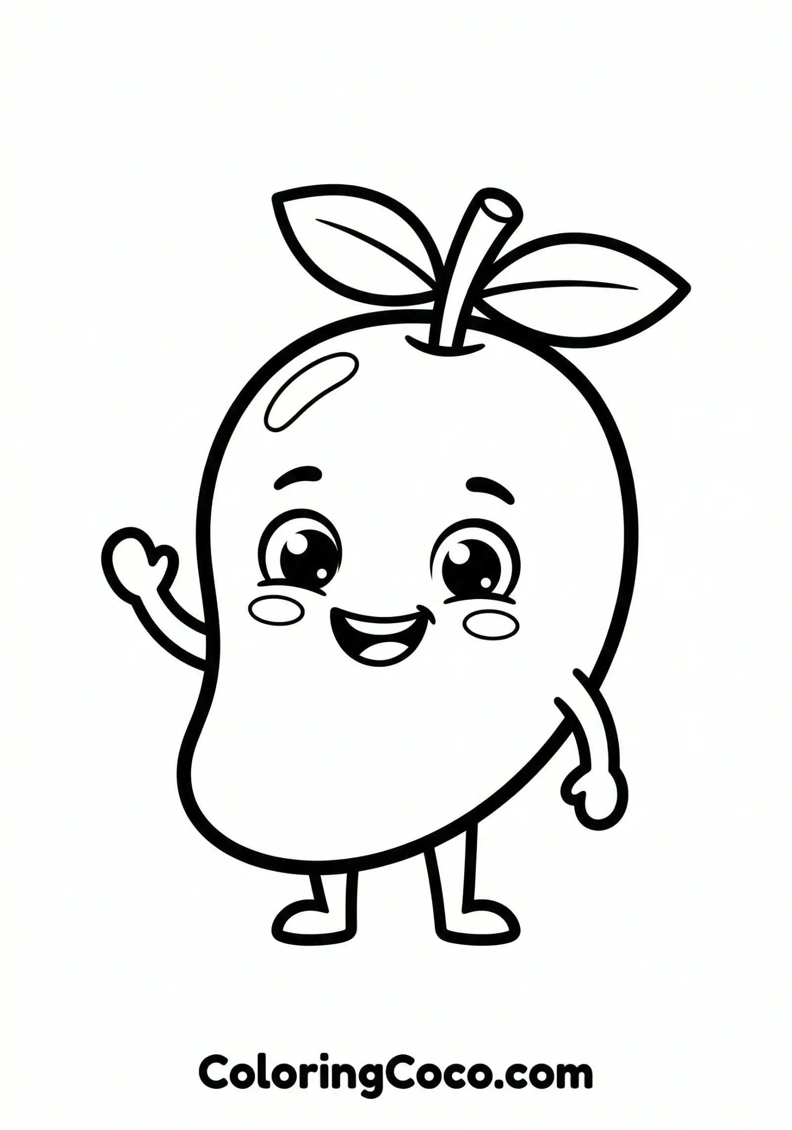 Smiling cute mango